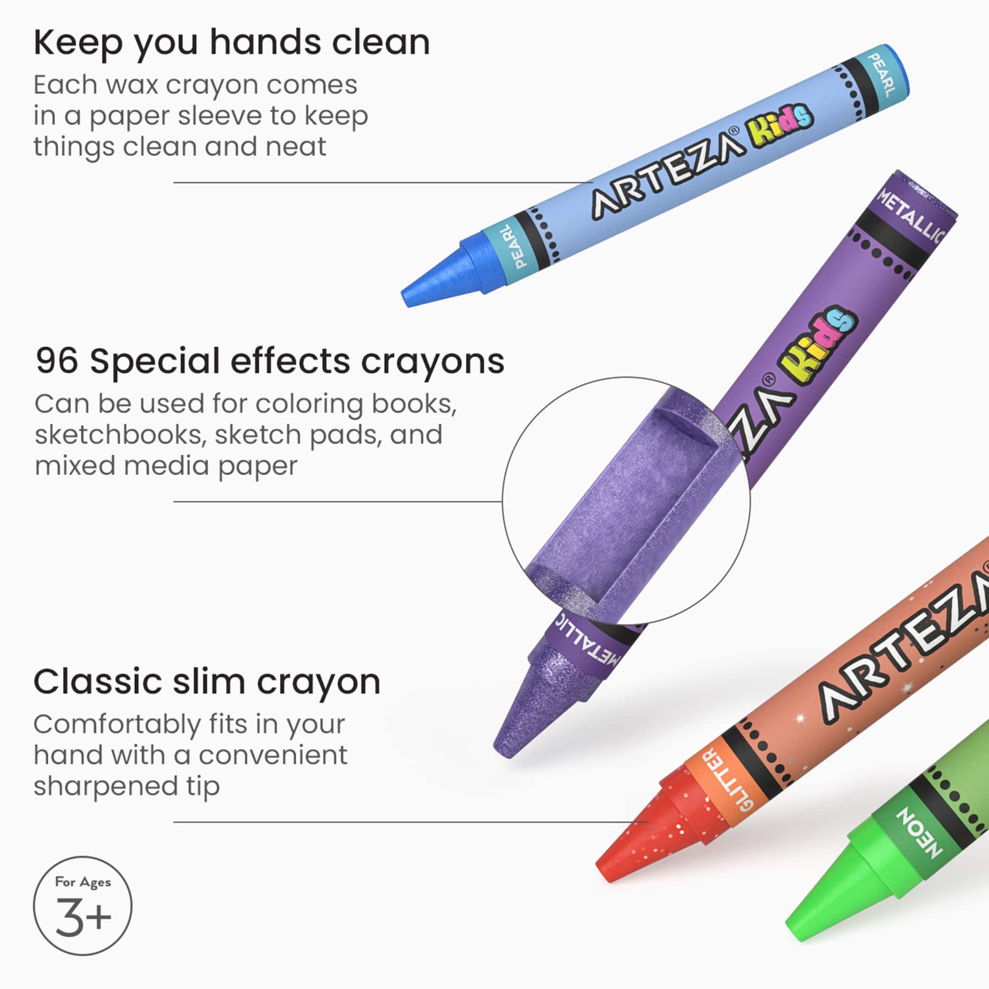 Arteza® Kids Special Effects Crayon Set